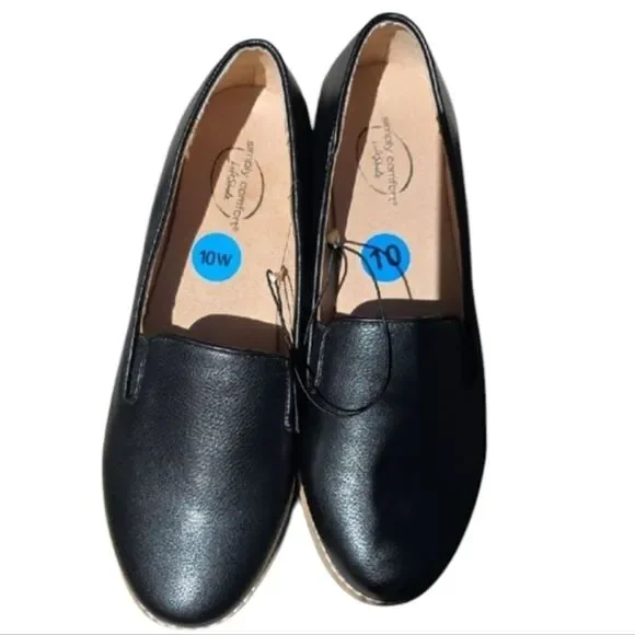 Life Stride Simply Comfort Ultra Size 10 Womens Loafer Shoe Black New - Picture 4 of 17